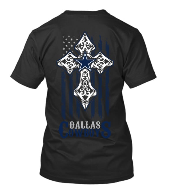 Dallas Cowboys Star Cross Flag Fans T-Shirt