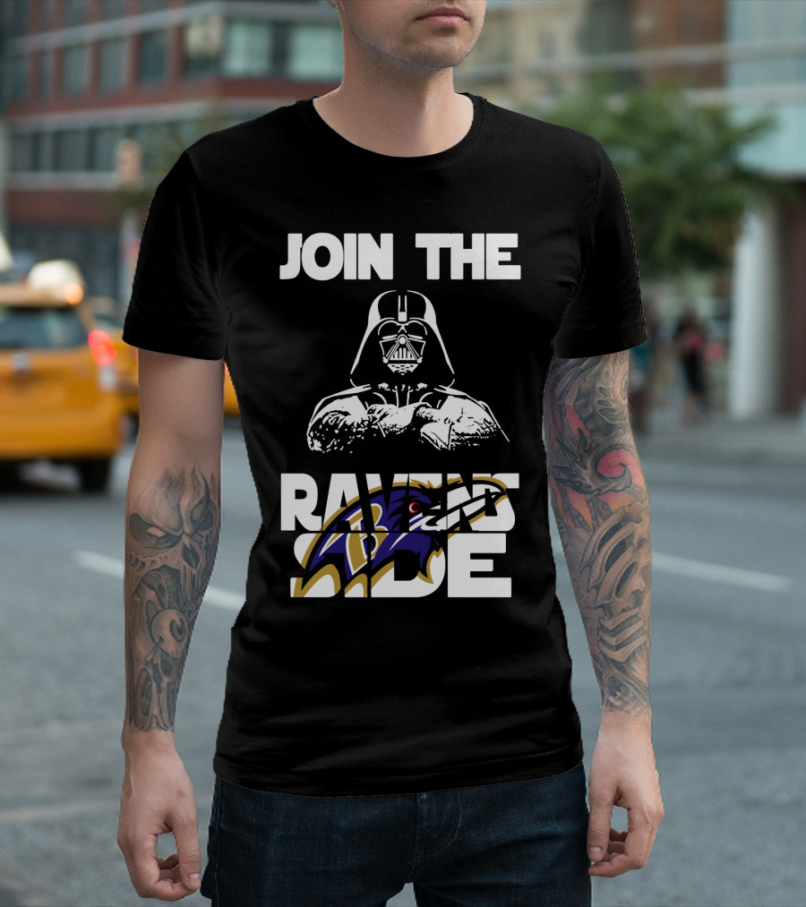 Join The Ravens Side Baltimore Ravens Football Fandom Merchandise T-Shirt