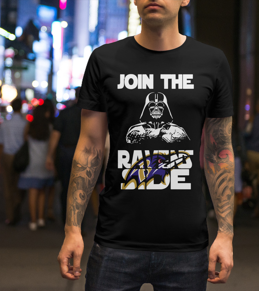 Join The Ravens Side Baltimore Ravens Football Fandom Merchandise T-Shirt