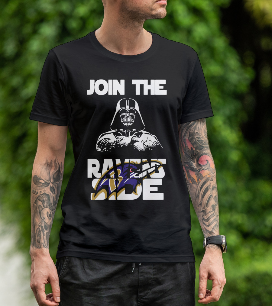 Join The Ravens Side Baltimore Ravens Football Fandom Merchandise T-Shirt