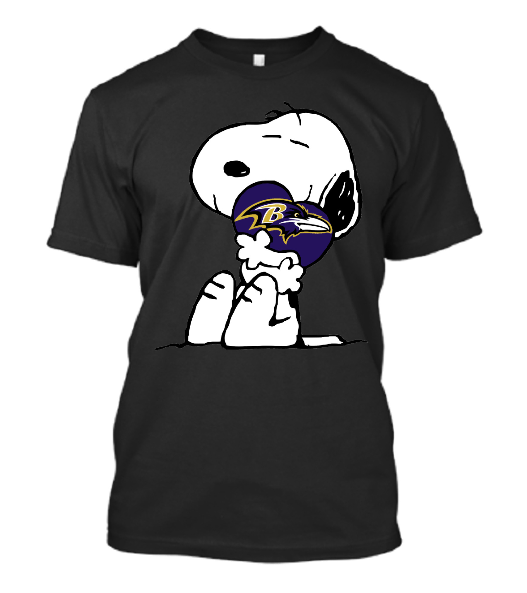 Snoopy Holding Baltimore Ravens T-Shirt