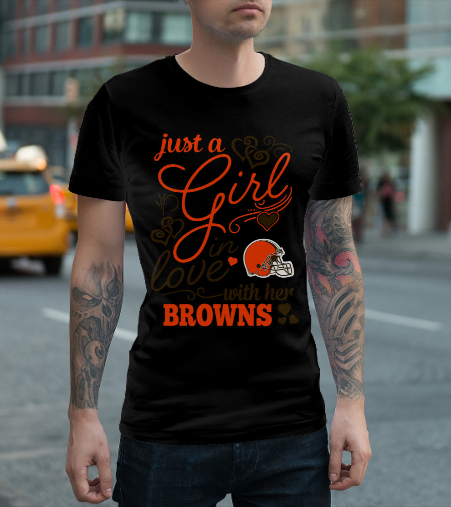 Just A Girl In Love With Her Browns T-Shirt