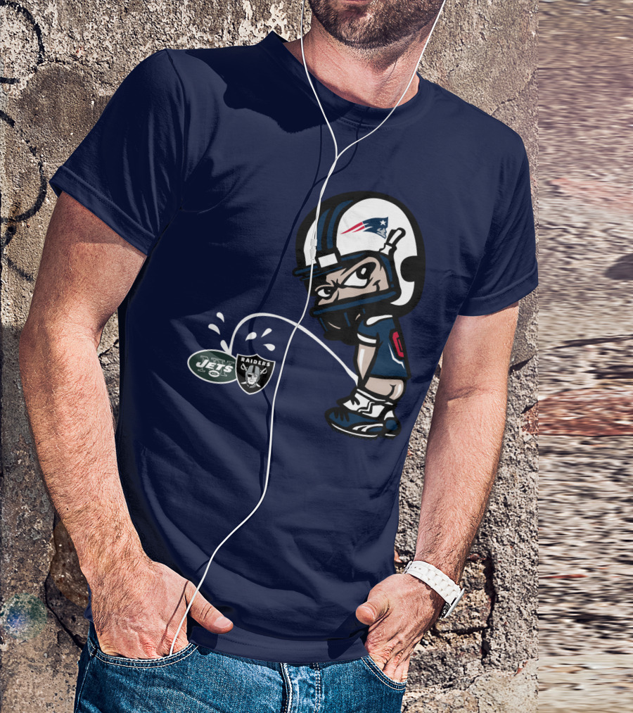 New England Patriots Jets Raiders Rivalry T-Shirt
