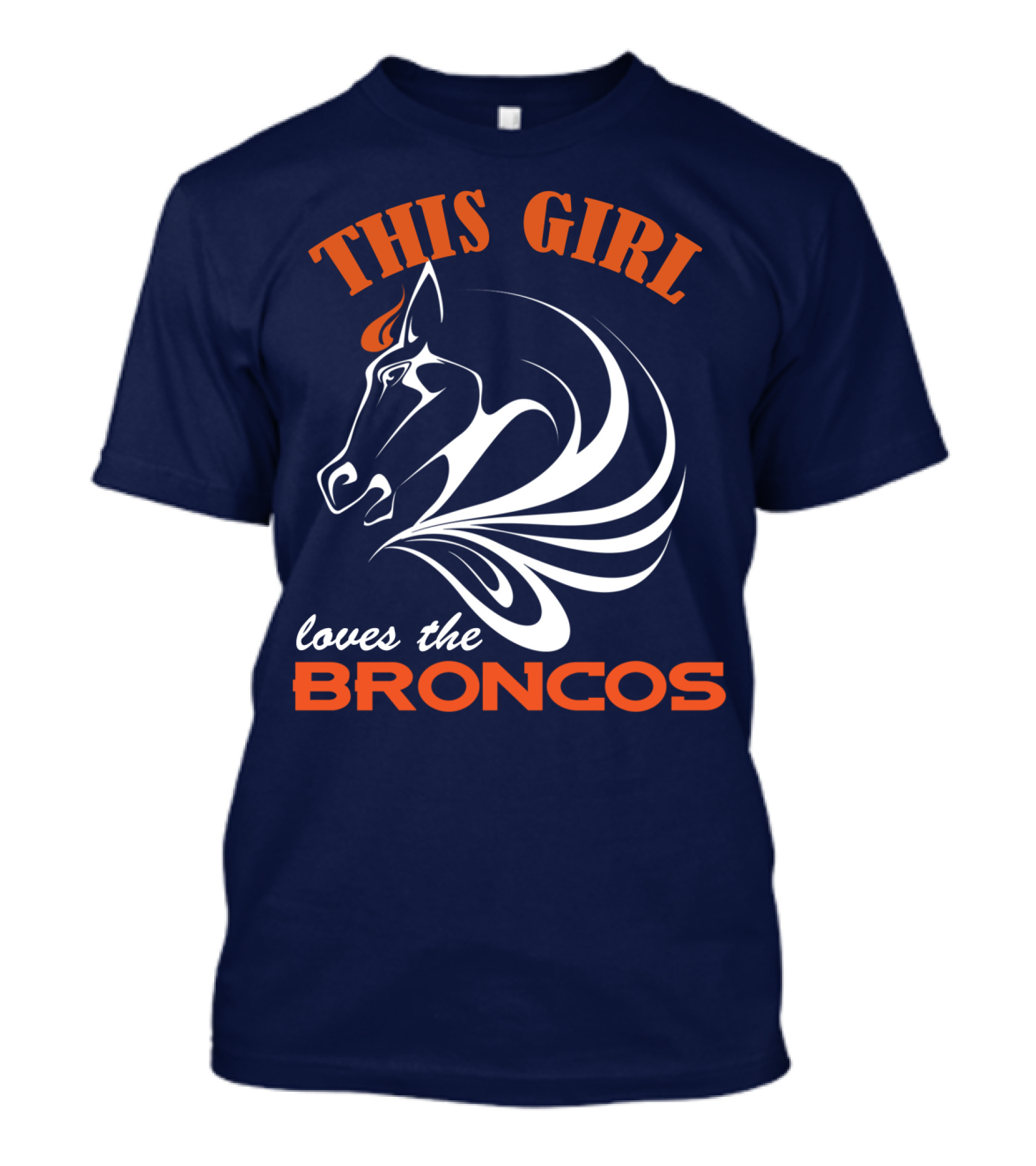 This Girl Loves The Broncos Denver Broncos T-Shirt