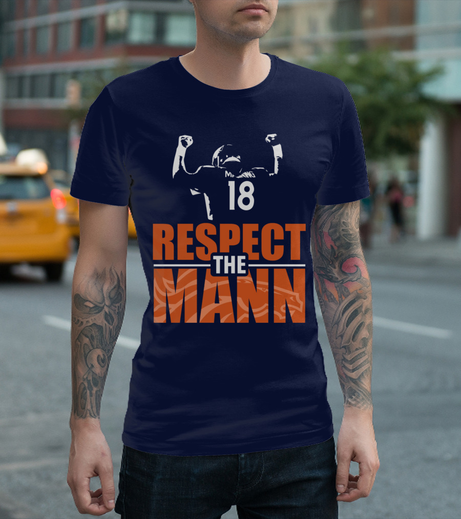 Manning Respect The Mann 18 Denver Broncos T-Shirt