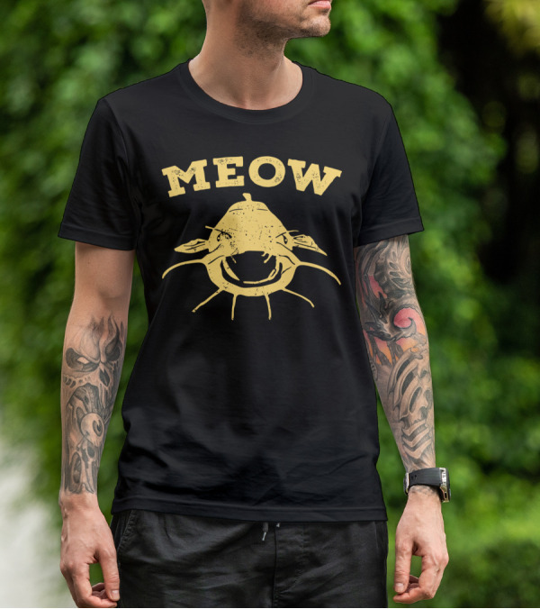 Meow Catfish Fishing Fisherman T-Shirt