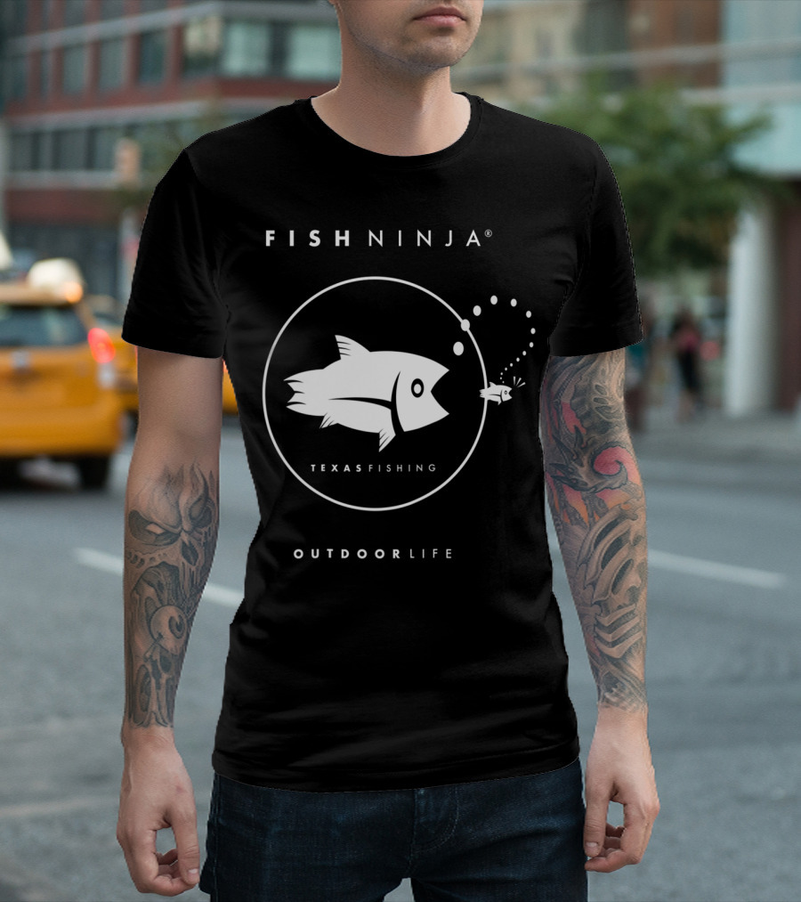 FISH NINJA Texas Fishing Outdoor Life T-Shirt