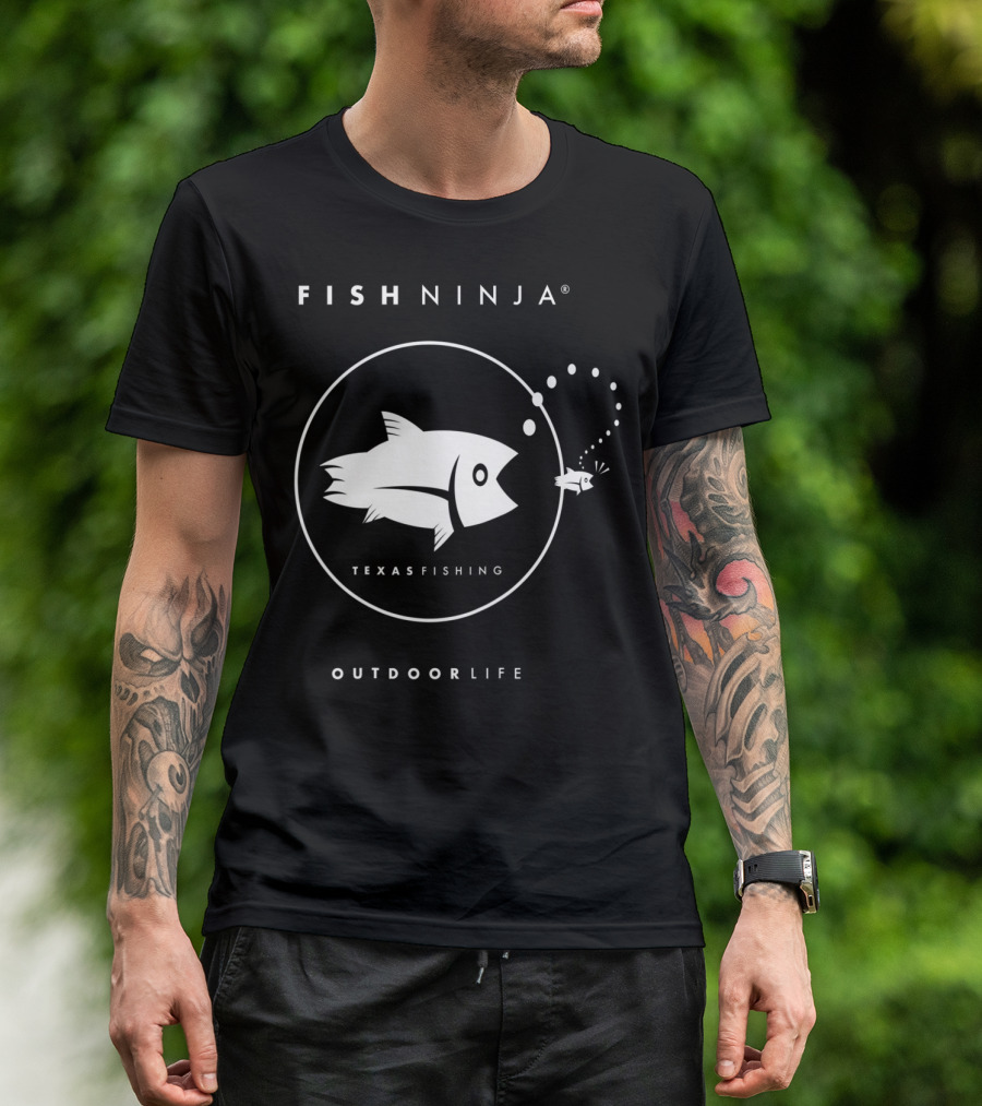 FISH NINJA Texas Fishing Outdoor Life T-Shirt