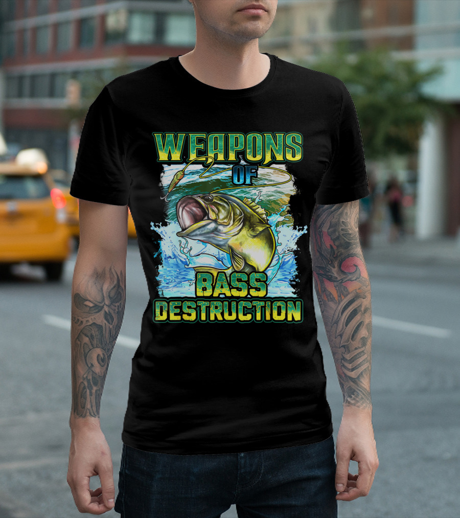 Weapons of Bass Destruction Fisherman Bass Fishing T-Shirt