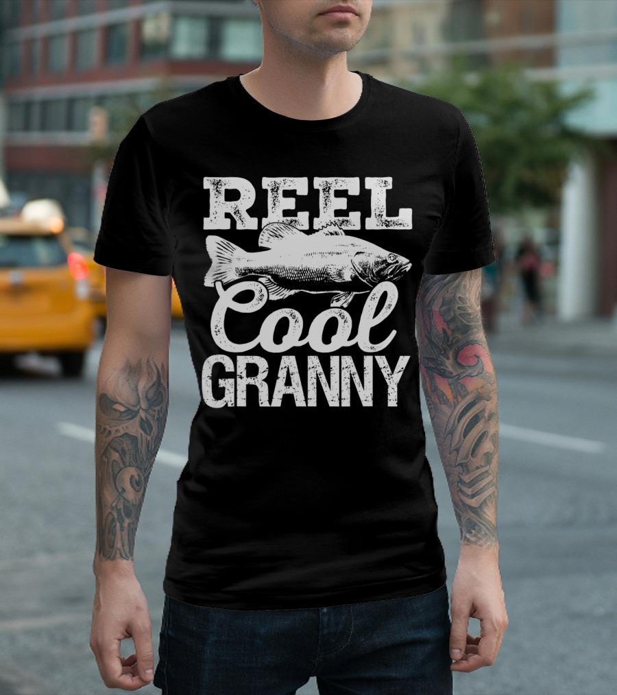 Reel Cool Granny Fishing Outdoor Angler Catch T-Shirt