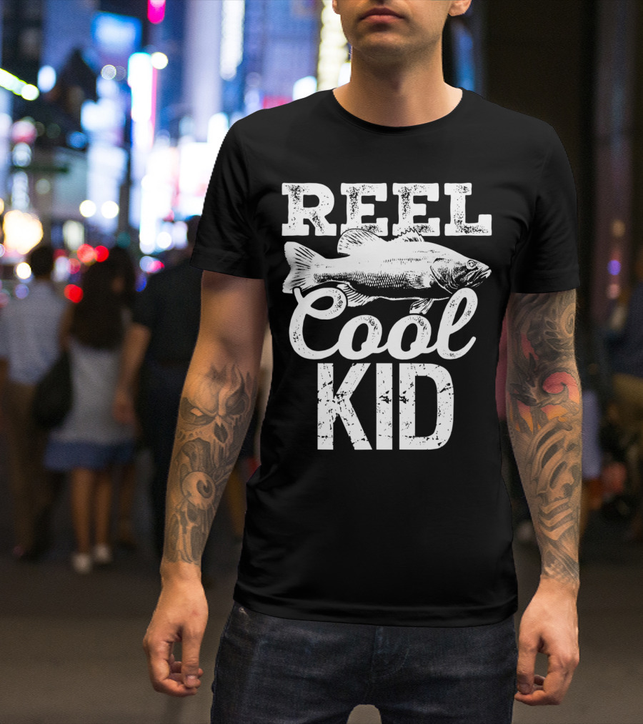 Reel Cool Kid Fishing Outdoor Angler T-Shirt