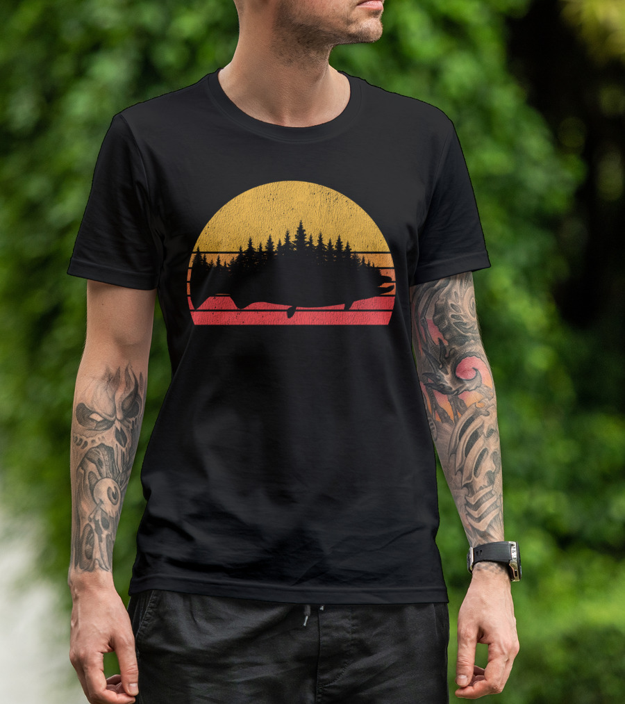 Treeline King Salmon Fishing Sunset T-Shirt