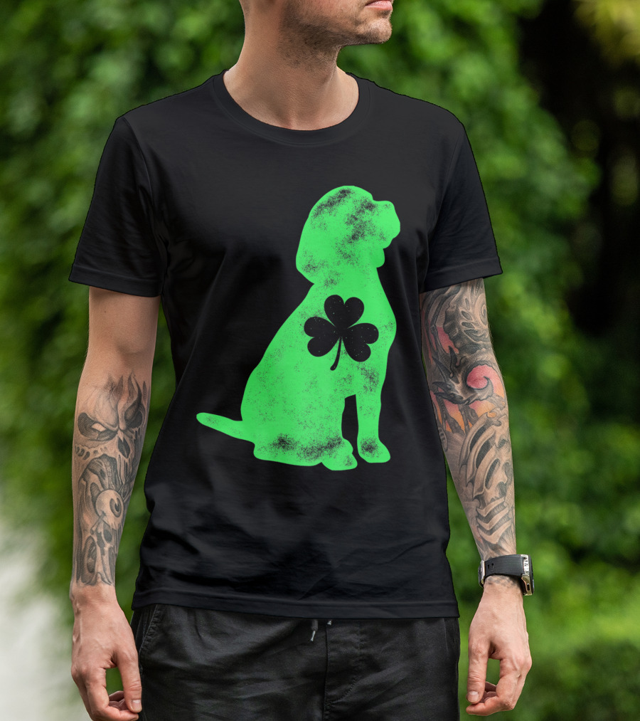 Beagle St Patricks Day Shamrock T-Shirt