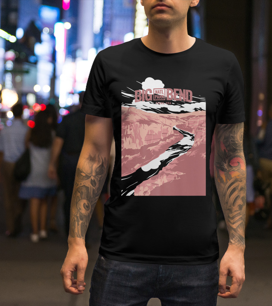 Big Bend Natl Park Texas USA Canyon Scene T-Shirt