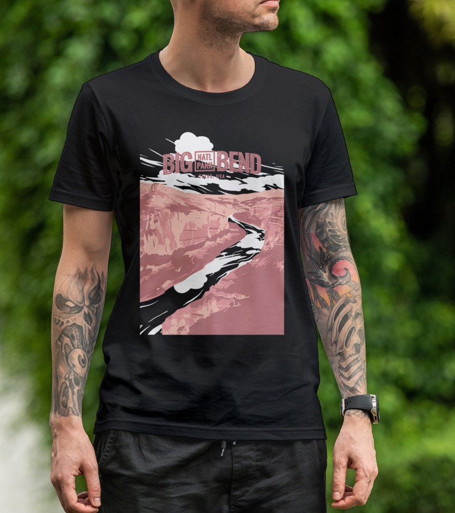 Big Bend Natl Park Texas USA Canyon Scene T-Shirt