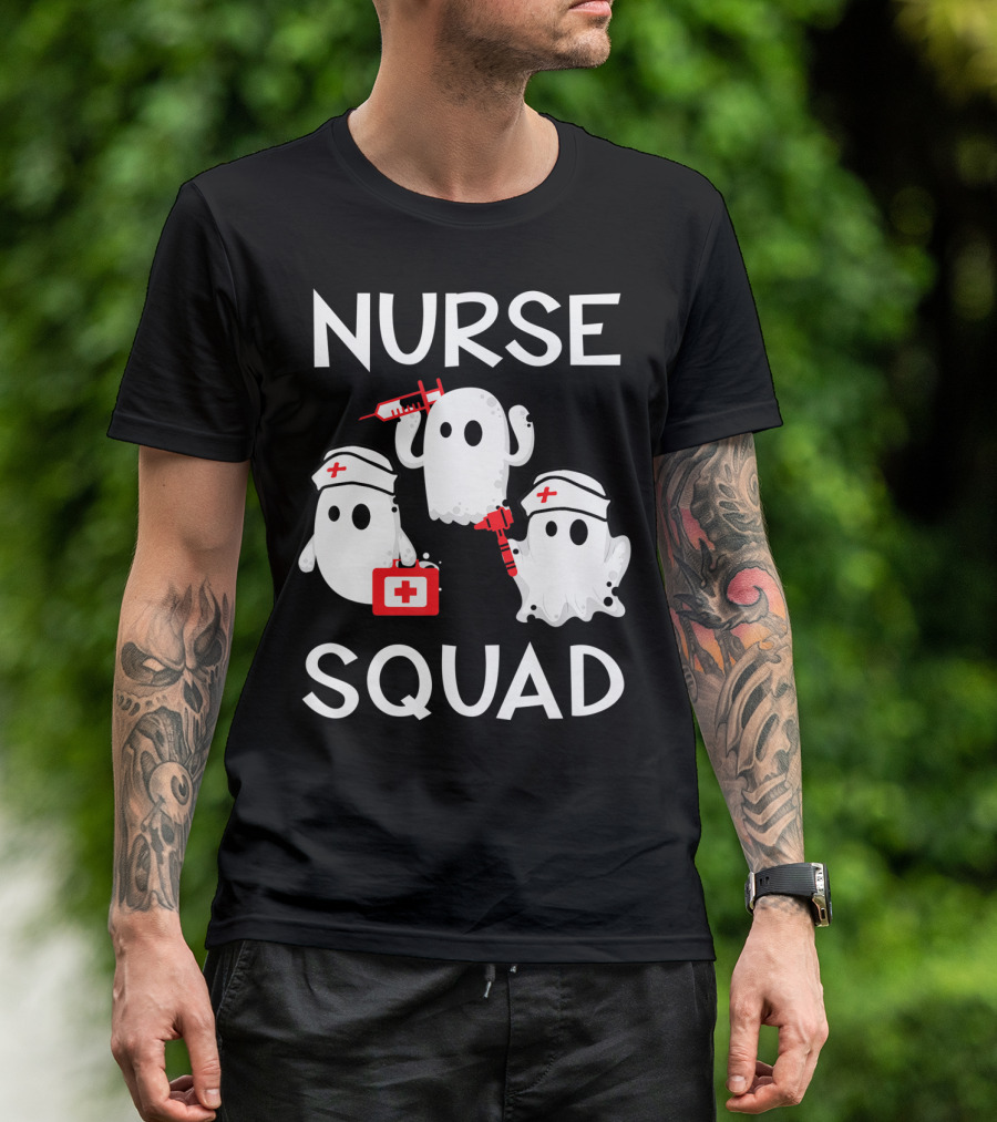Nurse Squad Boo Boo Ghost Trio T-Shirt