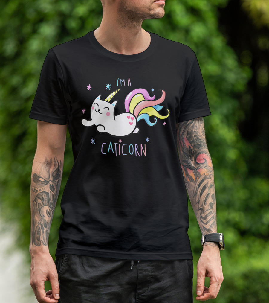 I'm A Caticorn Magical Rainbow Kittycorn Unicorn T-Shirt