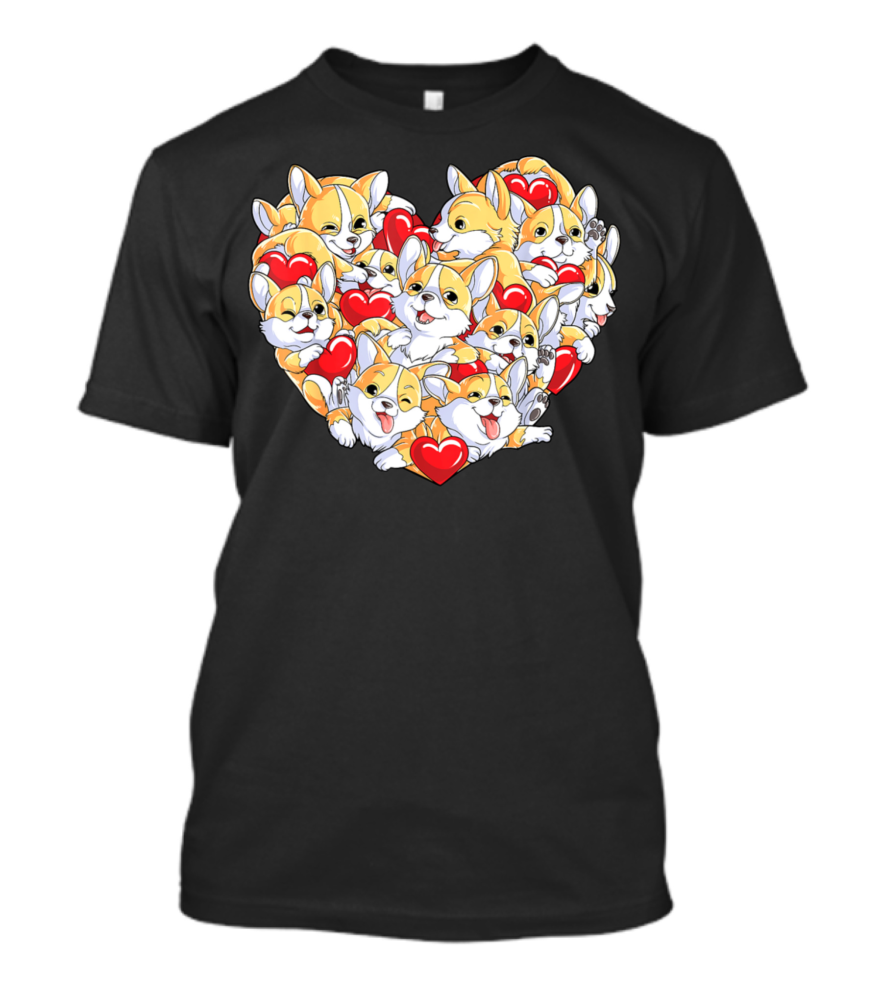 Valentines Day Corgi Heart Dog Lover Boys Love T-Shirt