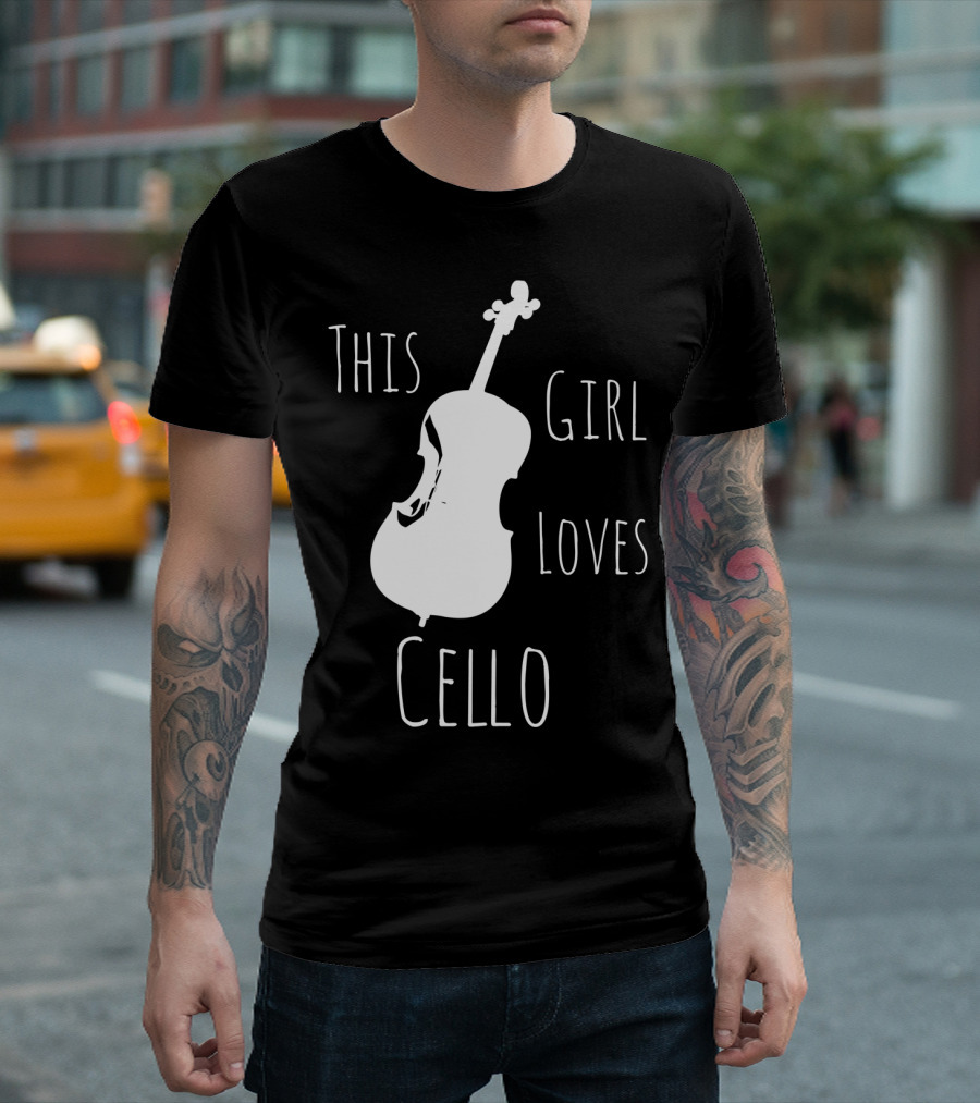 This Girl Loves Cello Fun Cute Girls Clothing T-Shirt