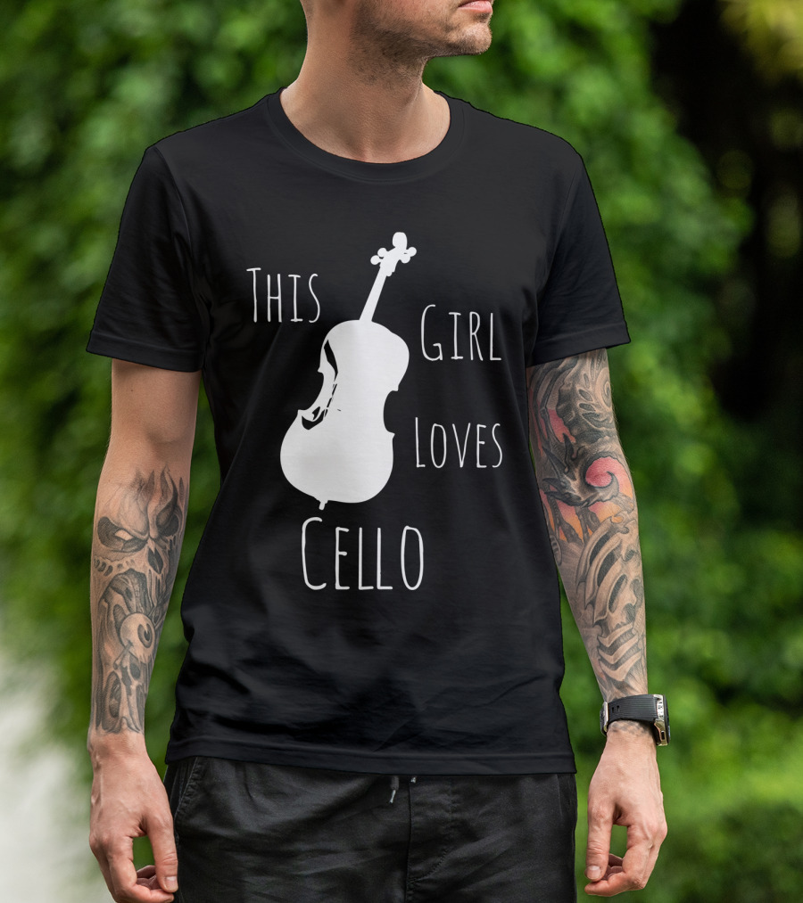 This Girl Loves Cello Fun Cute Girls Clothing T-Shirt