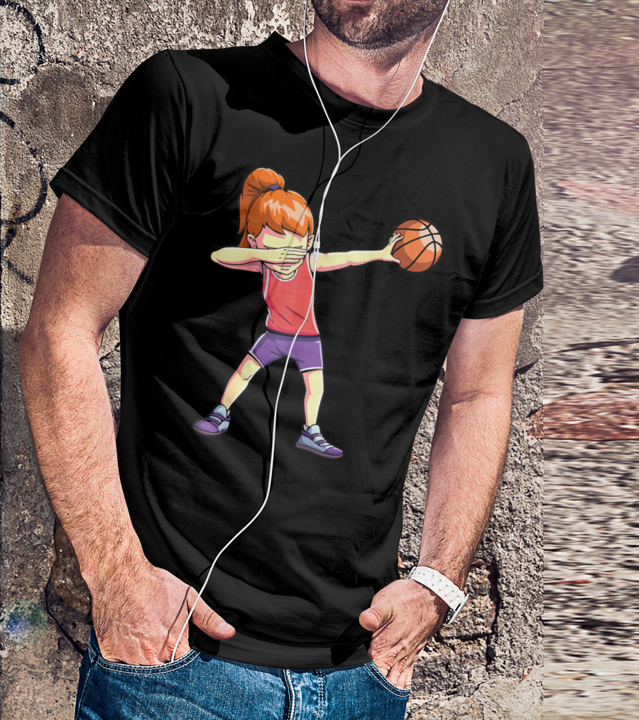 Dabbing Basketball Girl Dab Dance Pose T-Shirt