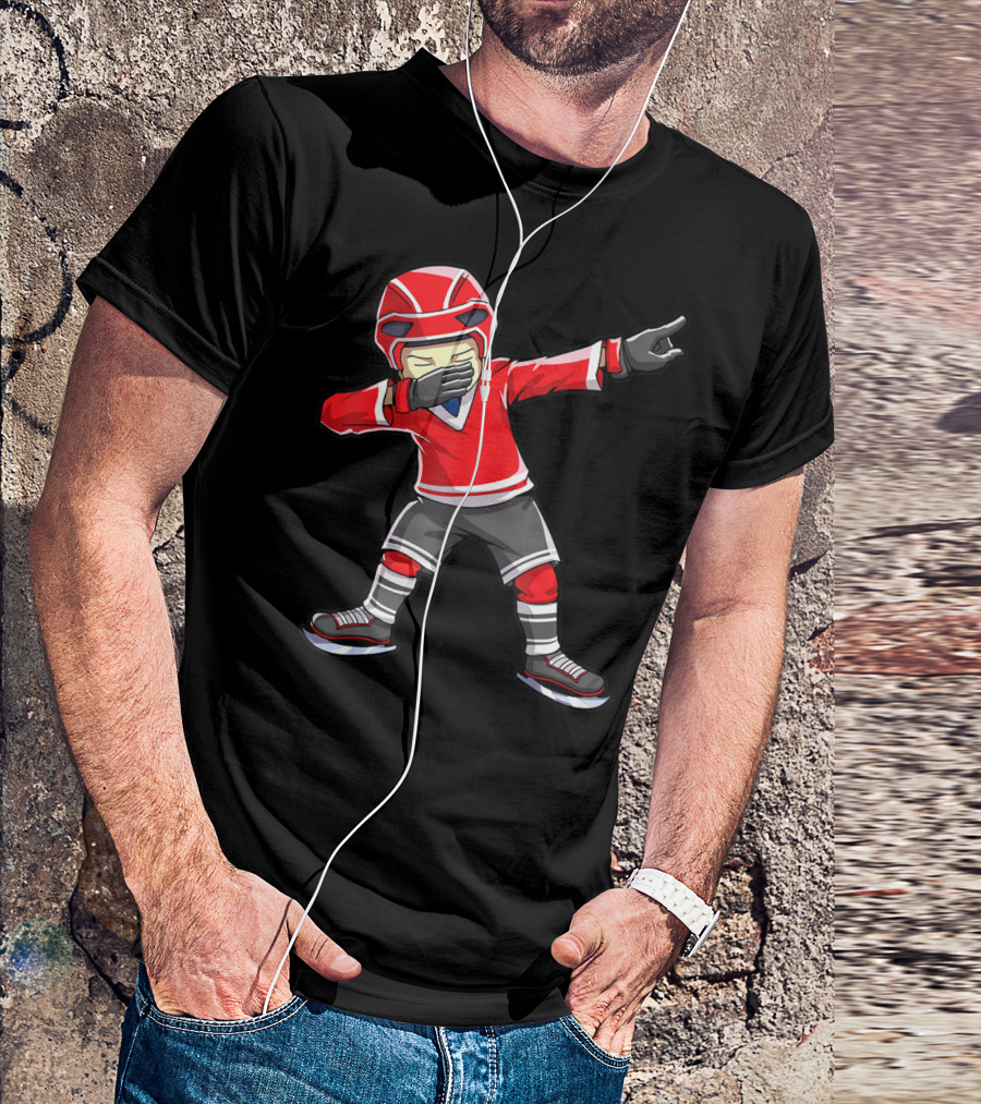 Dabbing Hockey Player Boys Men Kids Dab Squad T-Shirt