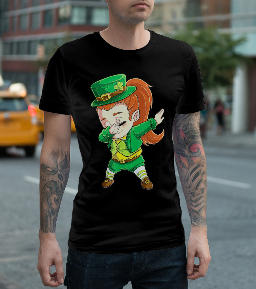 Dabbing Leprechaun St. Patrick's Day Animation T-Shirt
