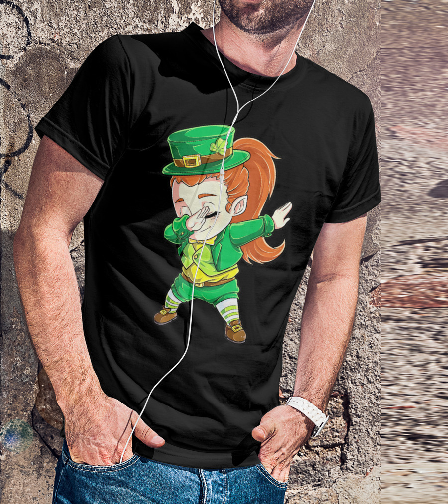 Dabbing Leprechaun St. Patrick's Day Animation T-Shirt