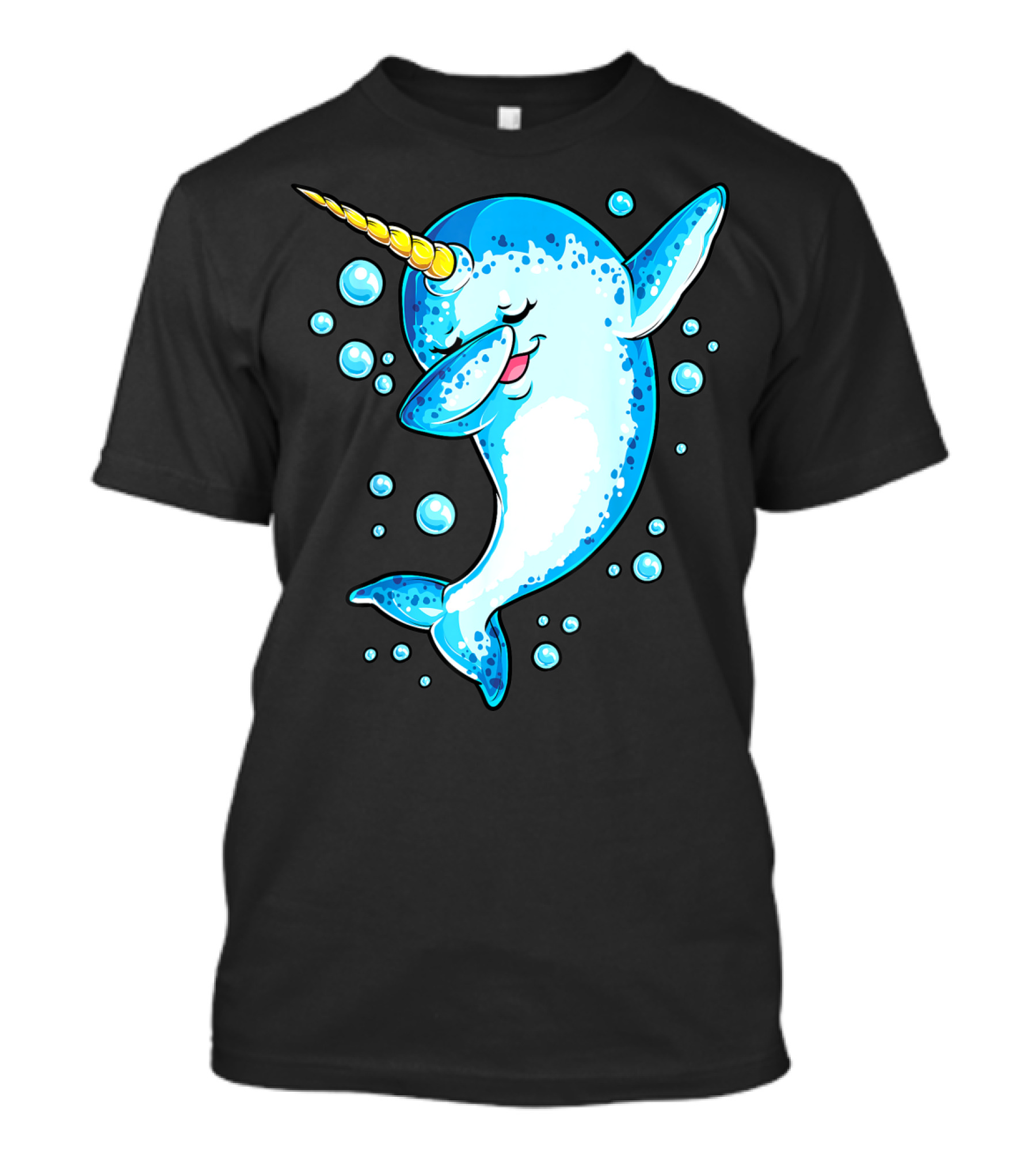 Dabbing Narwhal Unicorn For Girls And Boys Playful Sea Creature T-Shirt