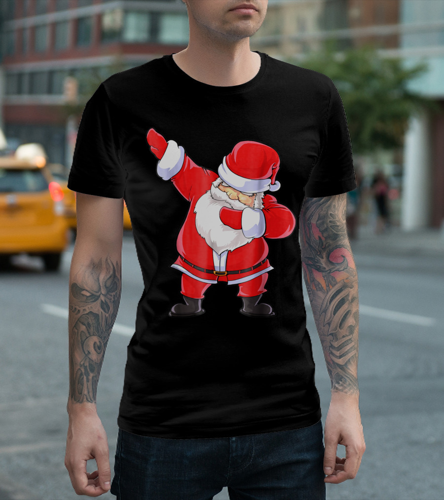 Santa Claus Dabbing Christmas Funny Dab T-Shirt