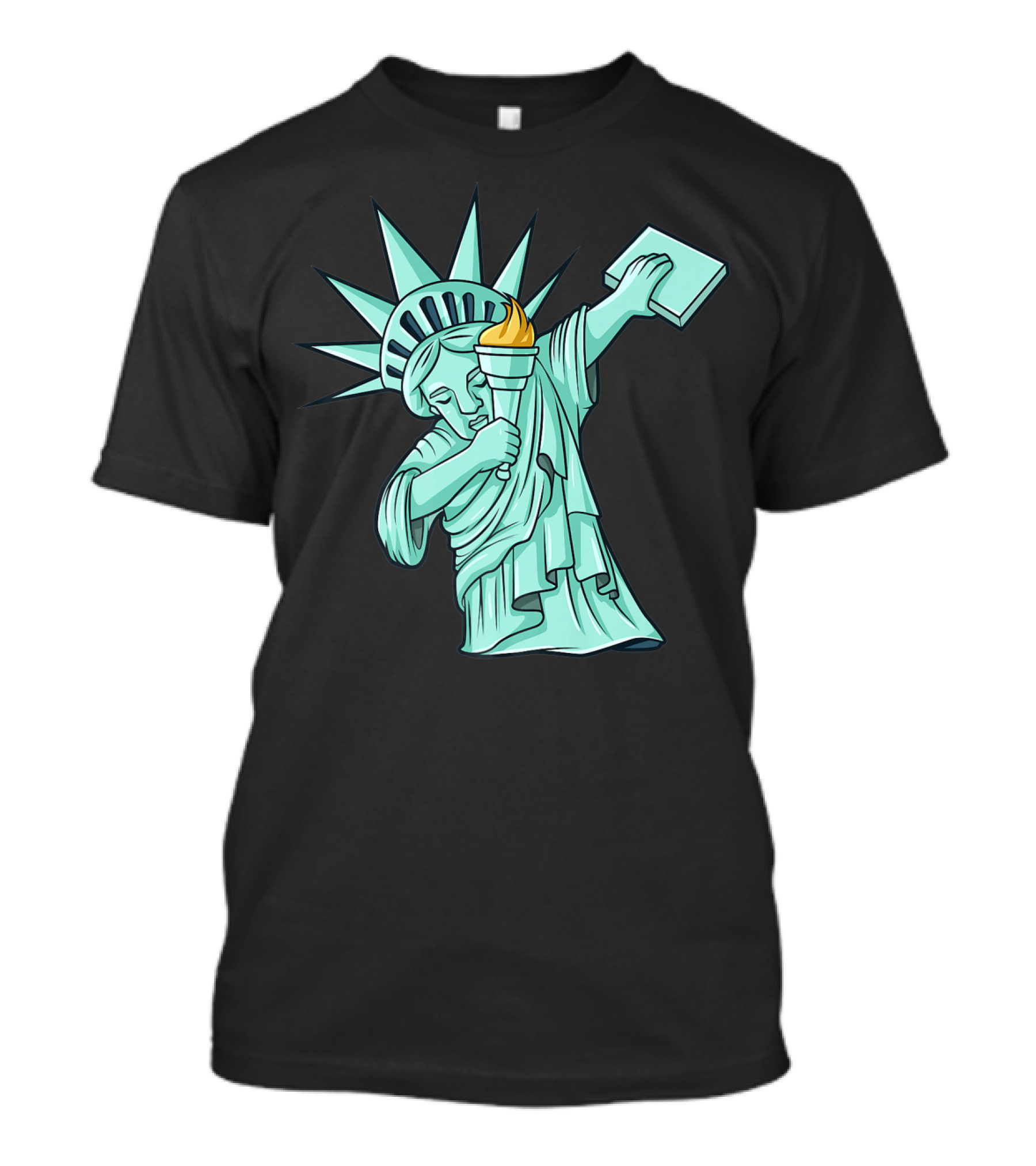 Dabbing Statue Of Liberty 4th Of July T-Shirt