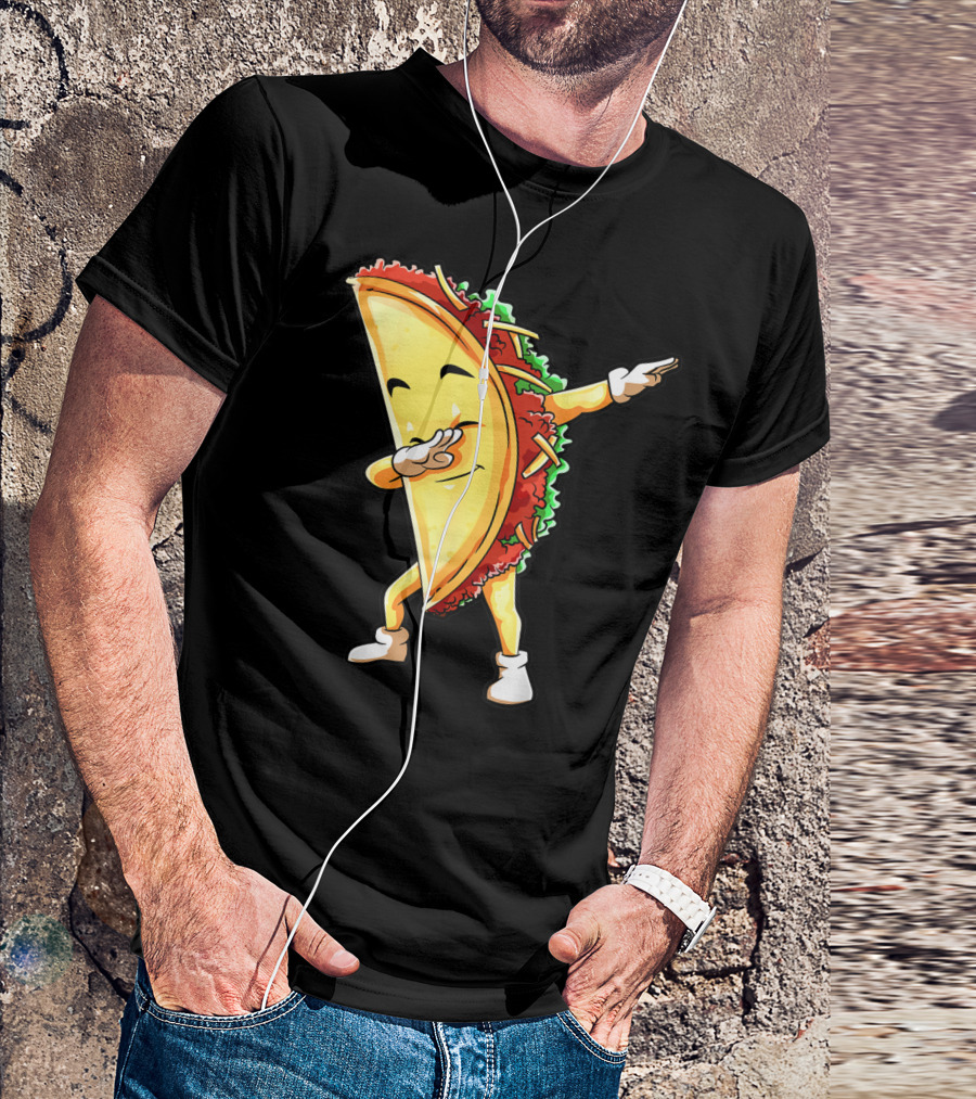 Dabbing Taco Funny Cinco De Mayo Mexican Food Lover Dab T-Shirt