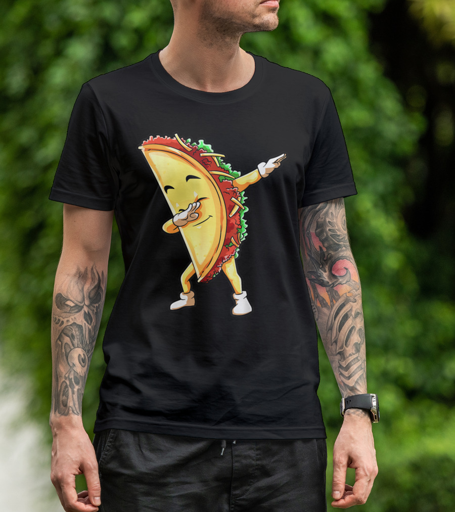 Dabbing Taco Funny Cinco De Mayo Mexican Food Lover Dab T-Shirt