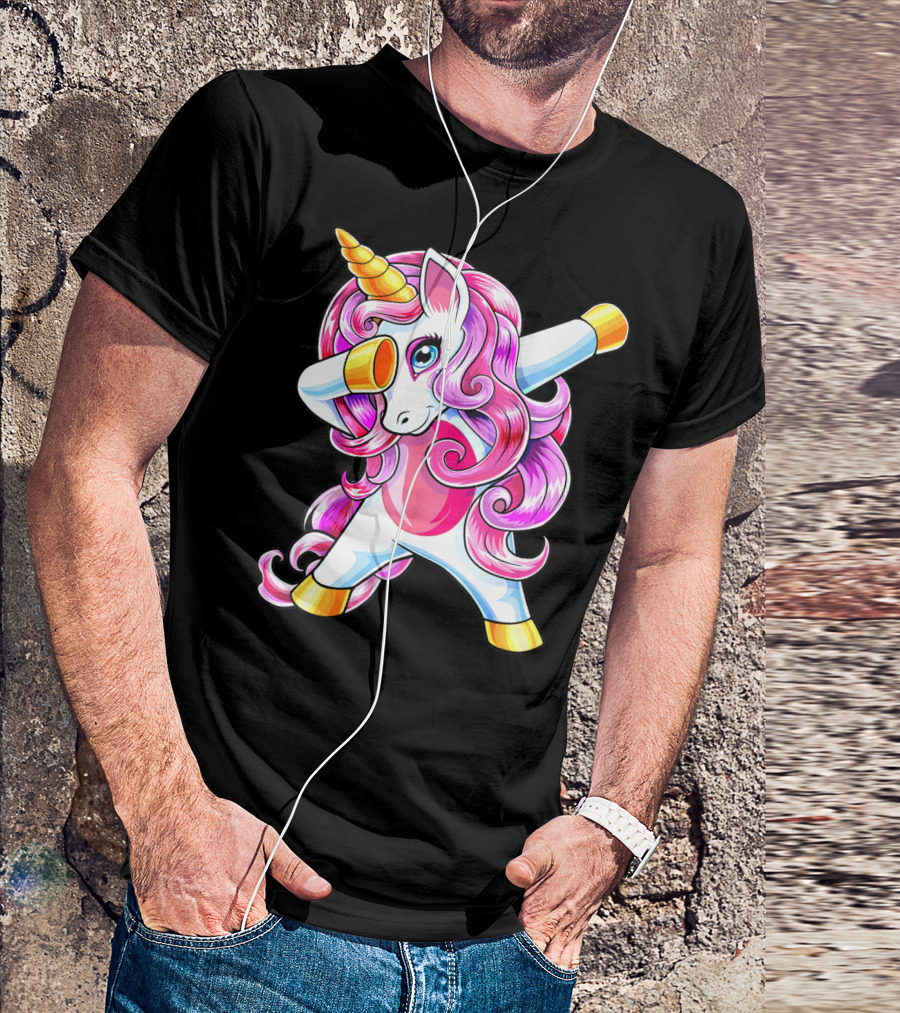 Dabbing Unicorn Birthday Girls Cute Unicorn T-Shirt