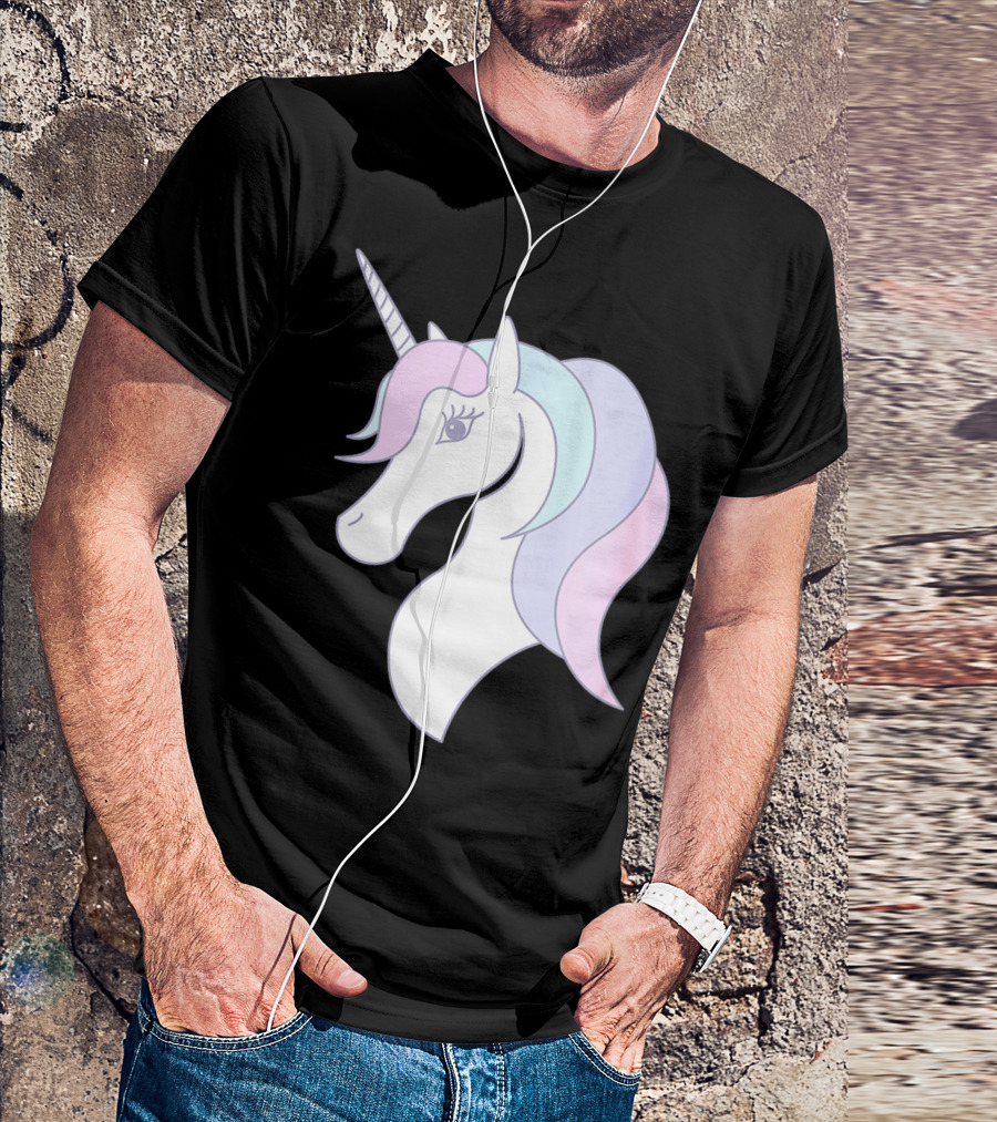 Fabulous Unicorn Pastel Colors For Women Girls T-Shirt