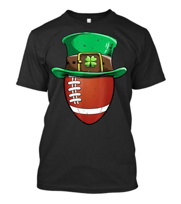 Football Leprechaun Hat St Patricks Day Boys T-Shirt