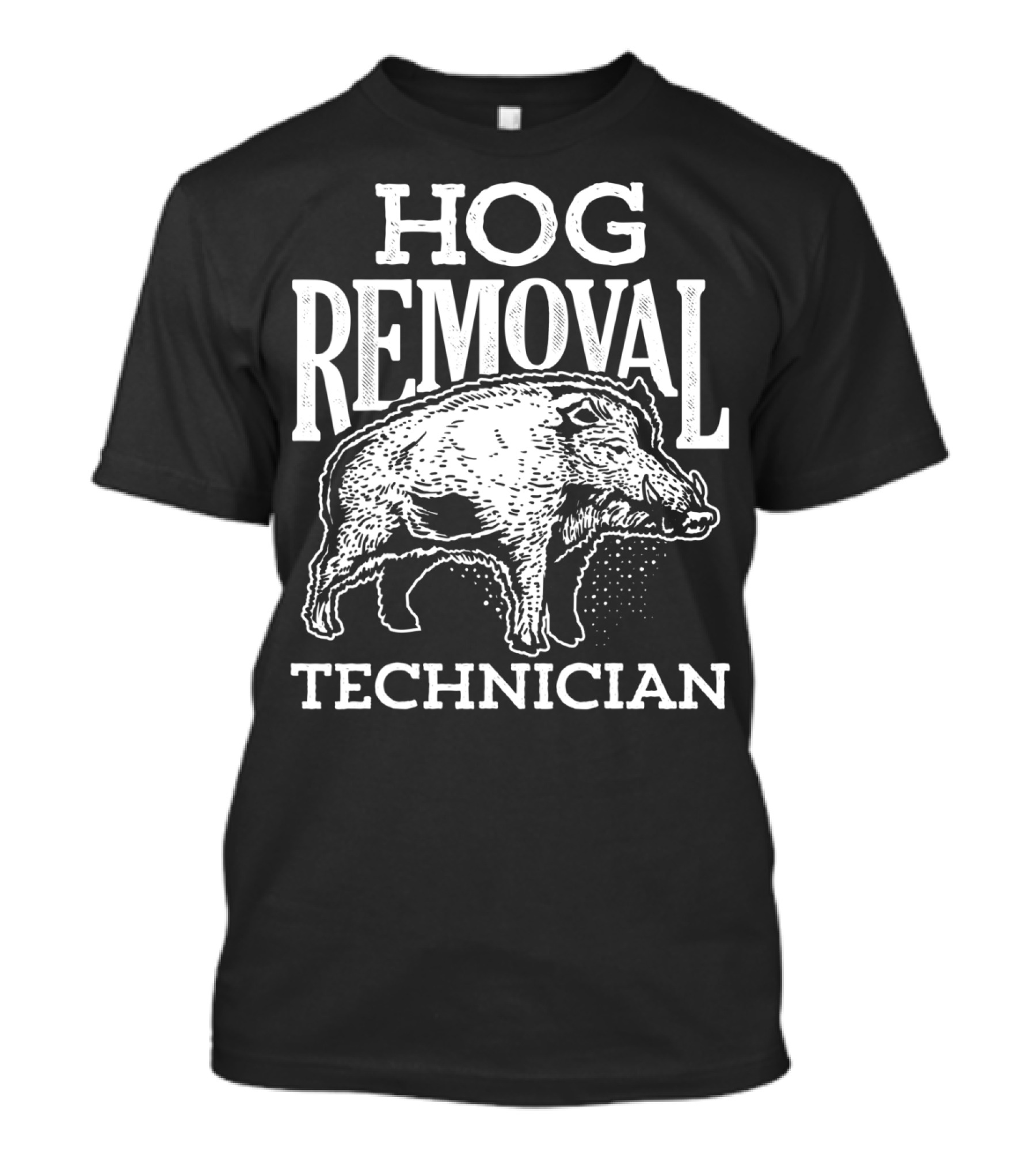 Hog Removal Technician Boar Hunting Vintage Pig T-Shirt