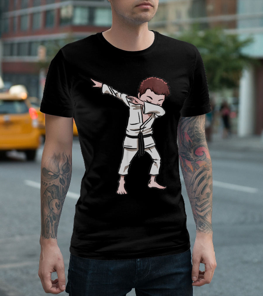 Karate Taekwondo Dabbing Boy Funny Dab Martial Arts Kid T-Shirt