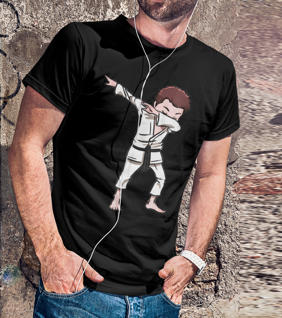 Karate Taekwondo Dabbing Boy Funny Dab Martial Arts Kid T-Shirt