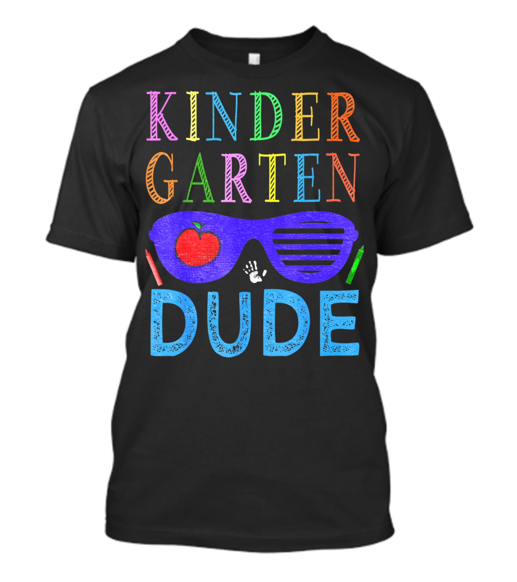 Kindergarten Dude Boys 1st First Day With Sunglasses And Apple T-Shirt