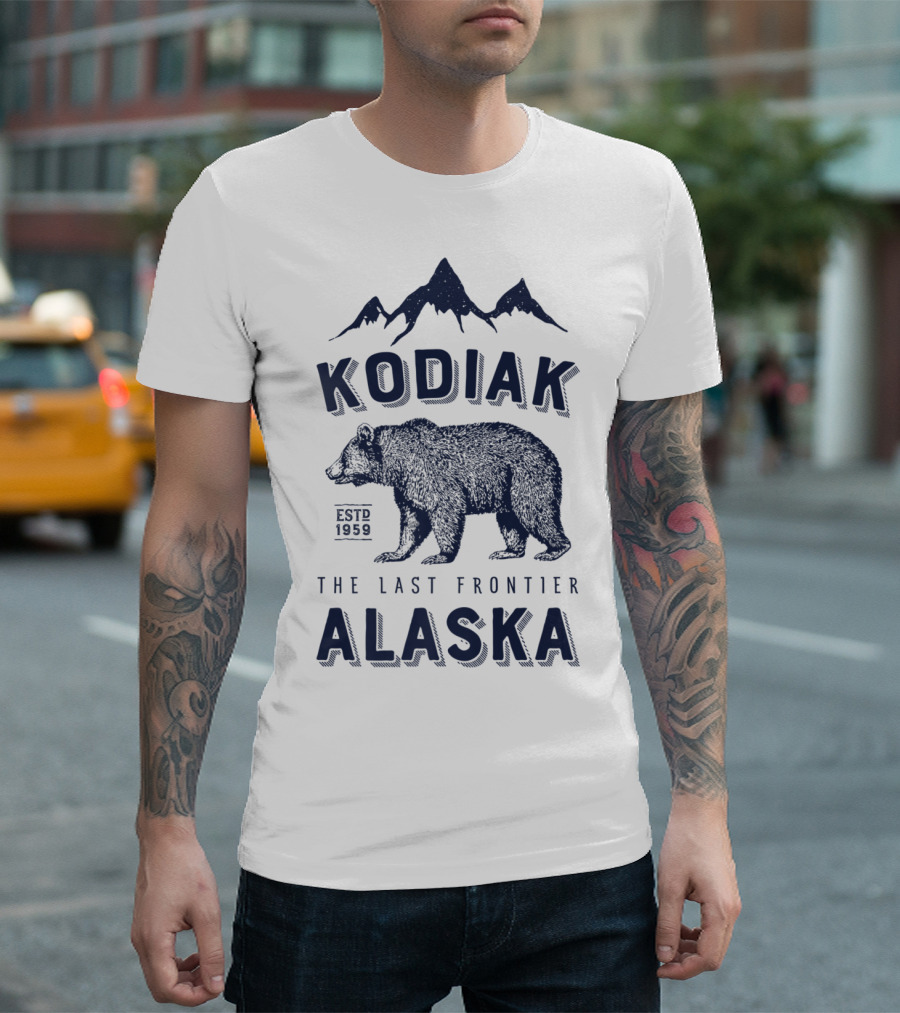Kodiak Alaska The Last Frontier Bear Est. 1959 T-Shirt