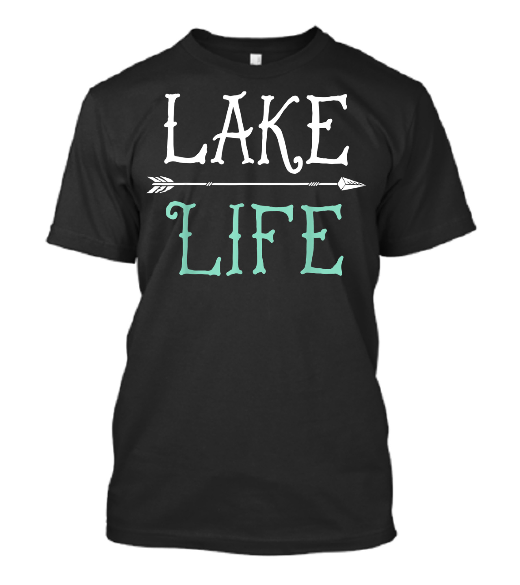 Lake Life Fishing Boating Sailing Funny Outdoor Arrow T-Shirt