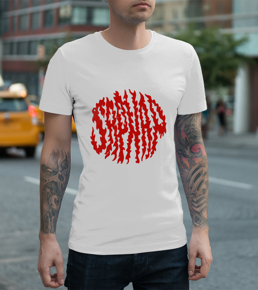 Sapnap Flame Name Red Fiery Merchandise T-Shirt