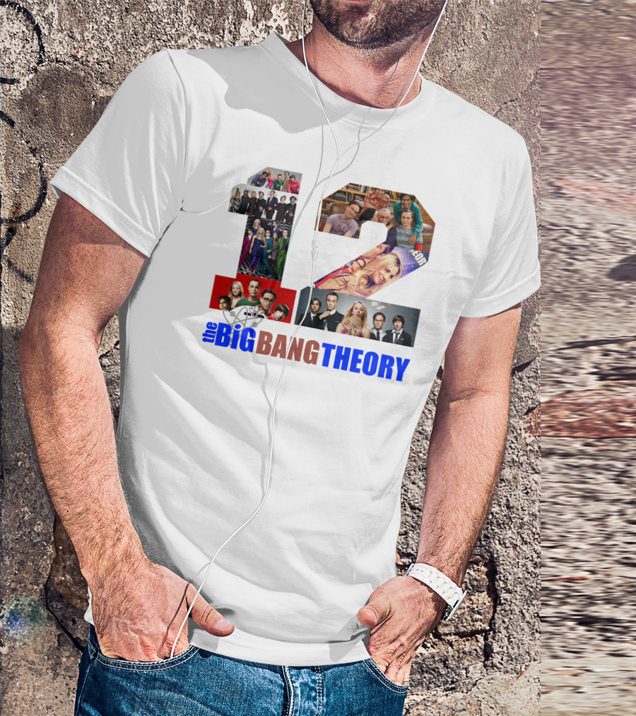 The Big Bang Theory 12 Seasons Cast Collage T-Shirt