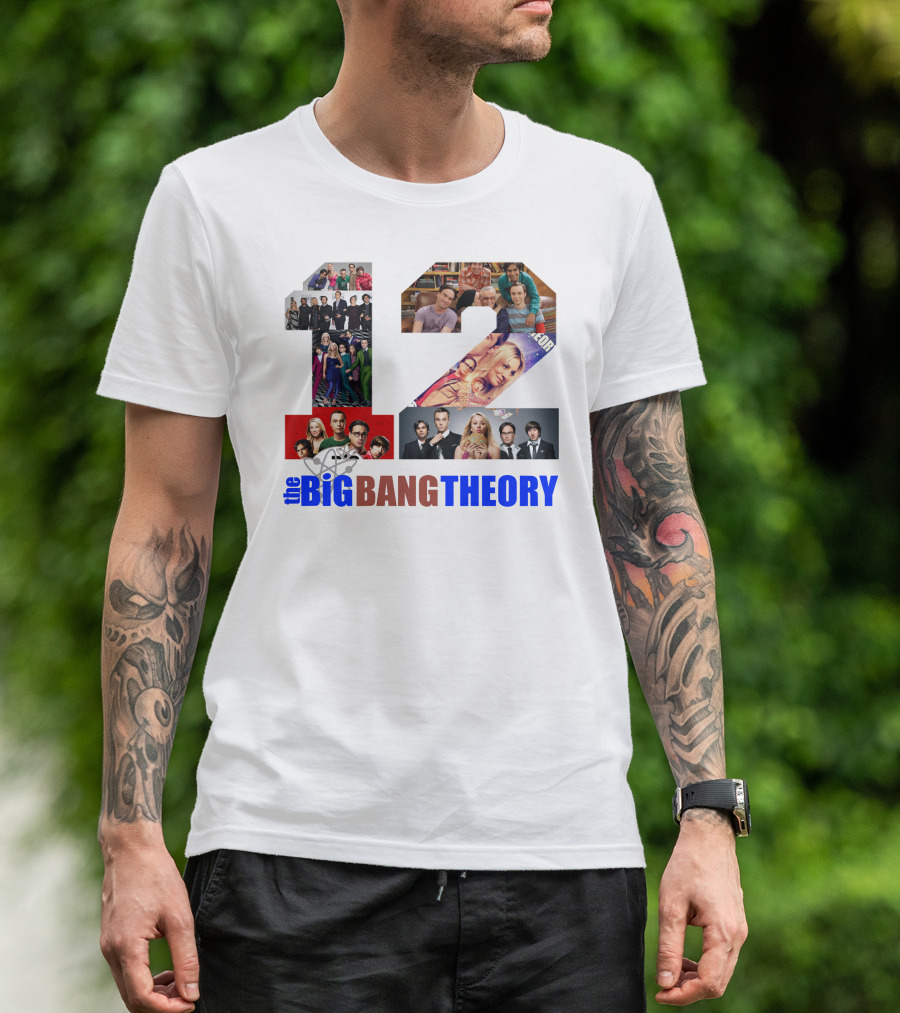 The Big Bang Theory 12 Seasons Cast Collage T-Shirt