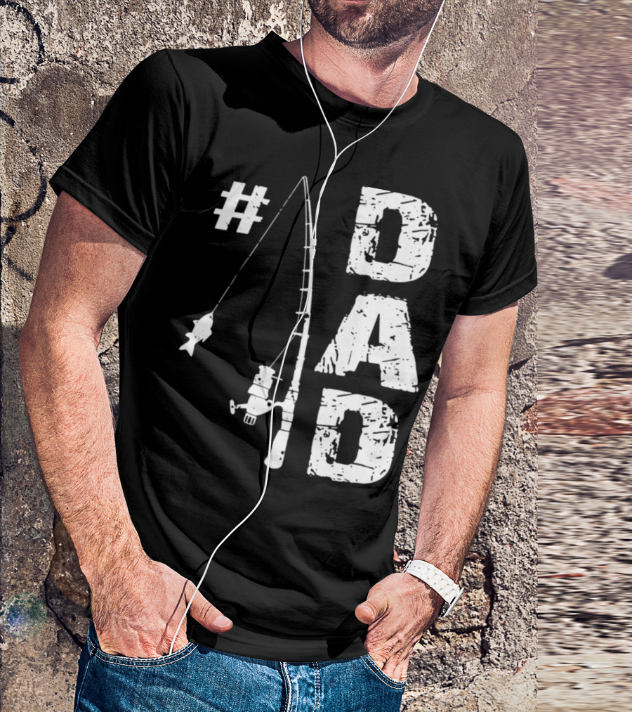 Dad Fishing Rod And Fish T-Shirt