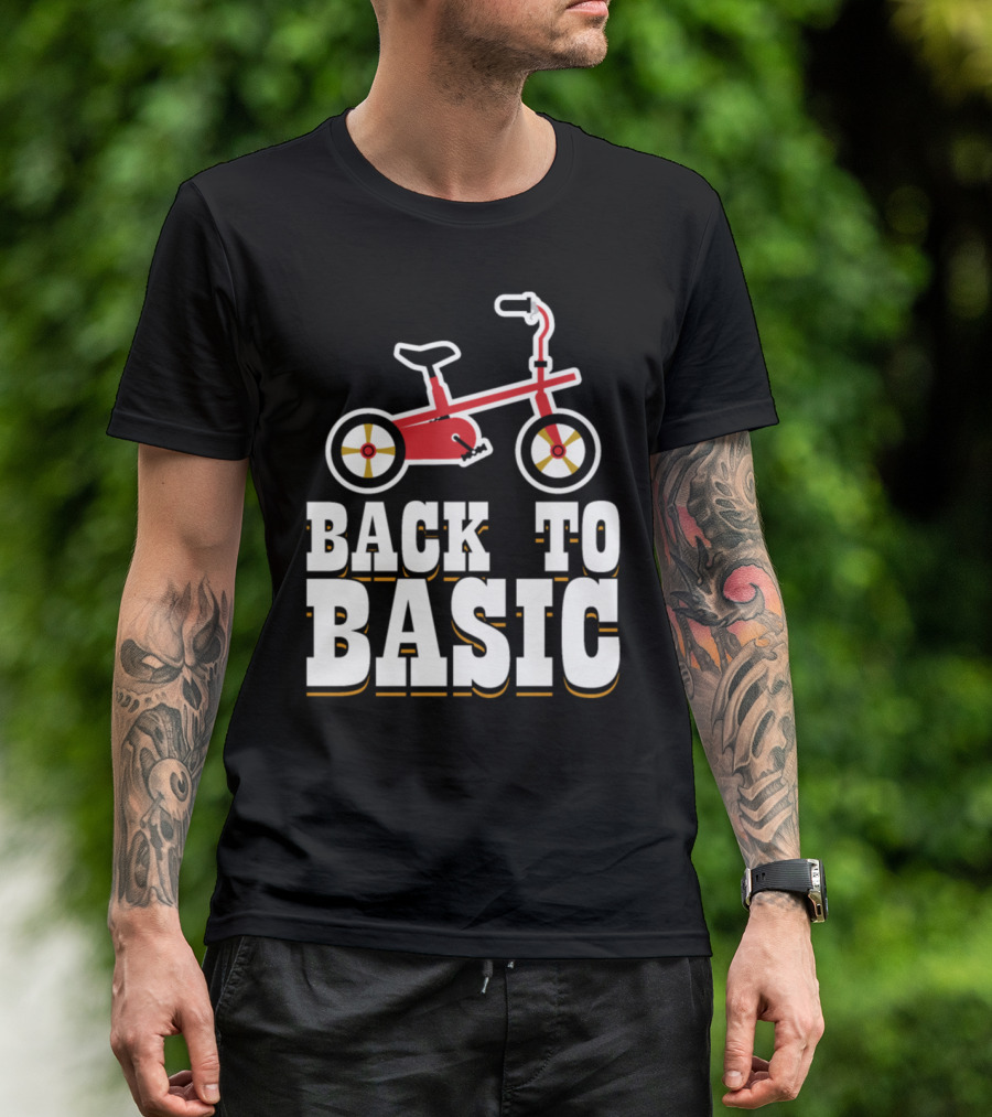 Back To Basic Red Tricycle T-Shirt
