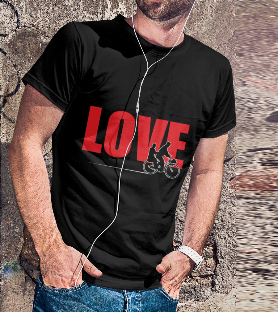 LOVE Bicycle Sport Hobby Riding Bike T-Shirt