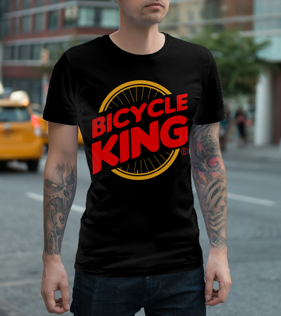 Bicycle King Parody with Bicycle Wheel T-Shirt