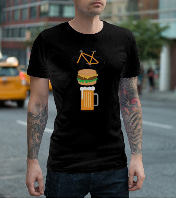 Bike Burger And Beer Trio T-Shirt